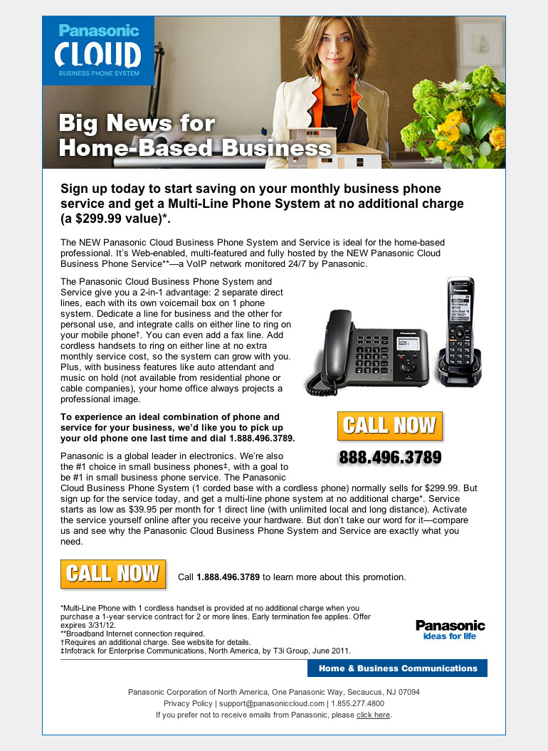 Panasonic Hosted Voice: SOHO Email